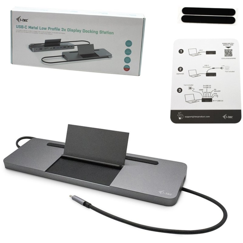 Buy D I-TEC USB-C 3XLCD DOCK W PD85W - USB-C Dock with 85W PD, supports up to 3 ... in Cyprus, Nicosia, Limassol, Larnaka, Pafos