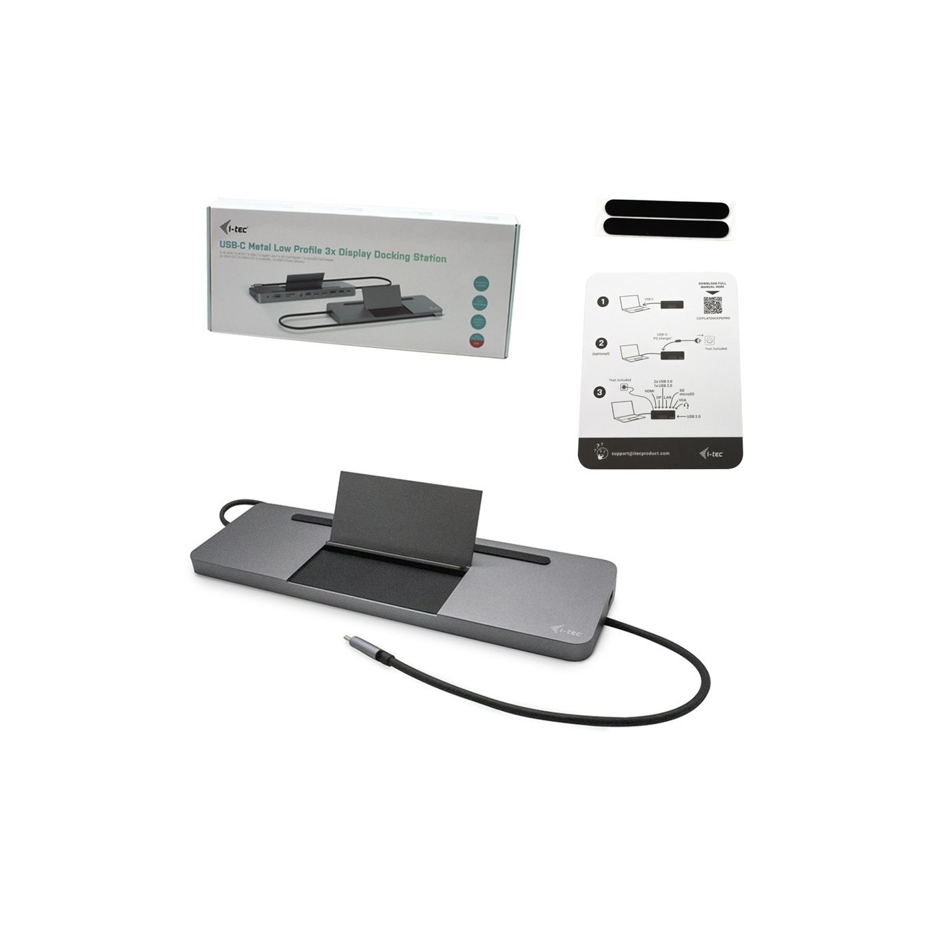 D I-TEC USB-C 3XLCD DOCK W PD85W - USB-C Dock with 85W PD, supports up to 3 displays — Buy in Cyprus with Fast Delivery