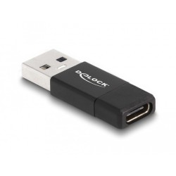 Buy DELOCK USB 3.2 Gen 2 Adapter - USB-A Male to USB-C Female - Black in Cyprus, Nicosia, Limassol, Larnaka, Pafos