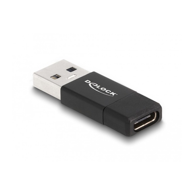 Buy DELOCK USB 3.2 Gen 2 Adapter - USB-A Male to USB-C Female - Black in Cyprus, Nicosia, Limassol, Larnaka, Pafos