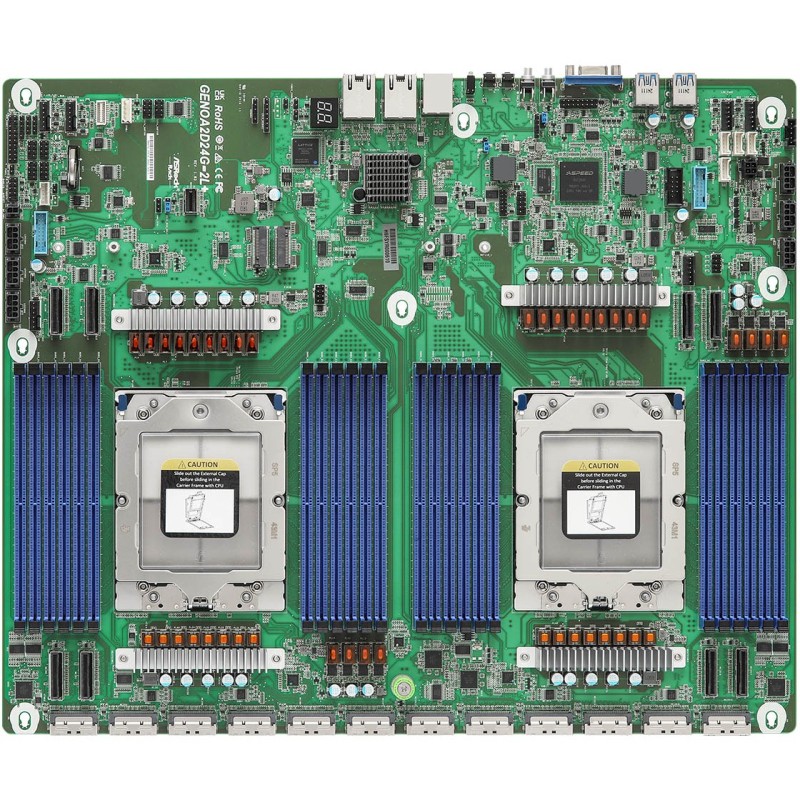 Buy ASRock Mainboard GENOA2D24G-2L+ Proprietary Dual Socket SP5 - GENOA2D24G-2L+... in Cyprus, Nicosia, Limassol, Larnaka, Pafos