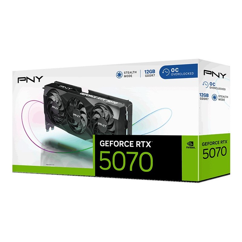 Buy RTX 5070 12GB PNY VERTO OC Triple Fan - RTX 5070 - 12GB GDDR7 OC in Cyprus, Nicosia, Limassol, Larnaka, Pafos