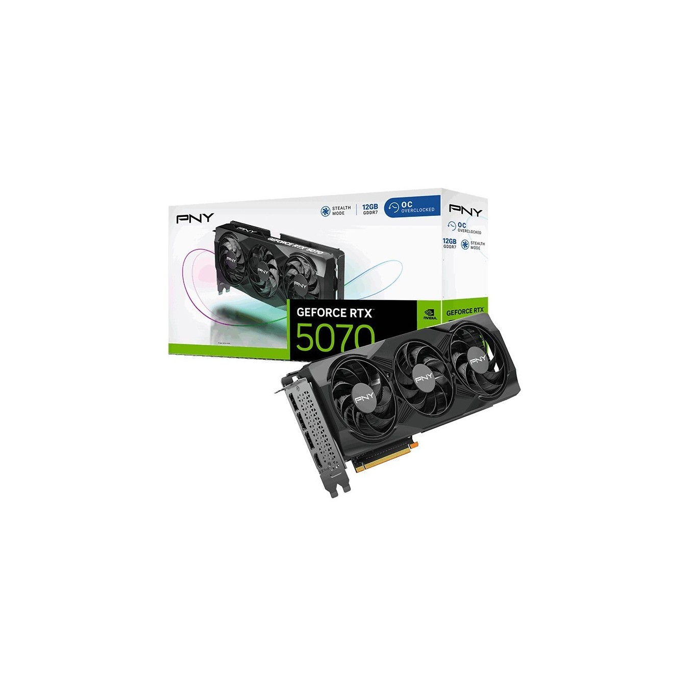 RTX 5070 12GB PNY VERTO OC Triple Fan - RTX 5070 - 12GB GDDR7 OC — Buy in Cyprus with Fast Delivery