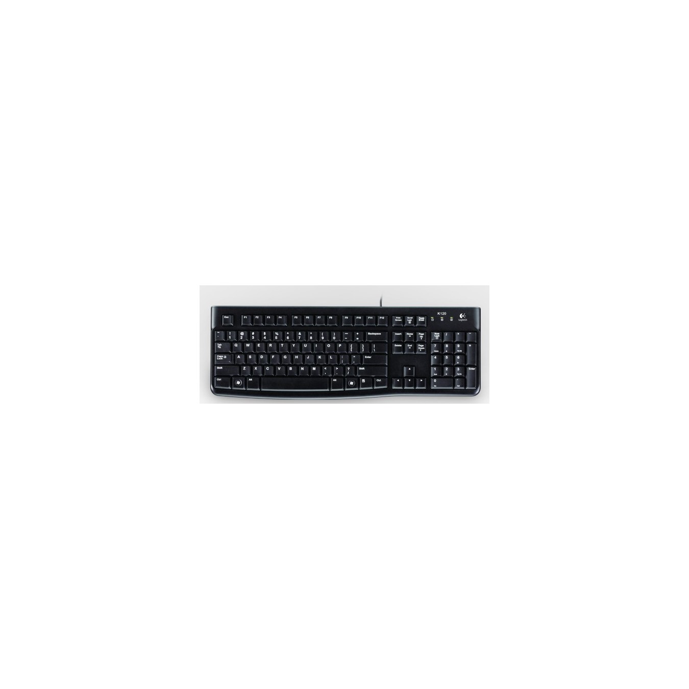 Logitech Keyboard - K120 - 100% Full-Size, Wired USB, Windows (Schweiz layout) — Buy in Cyprus with Fast Delivery