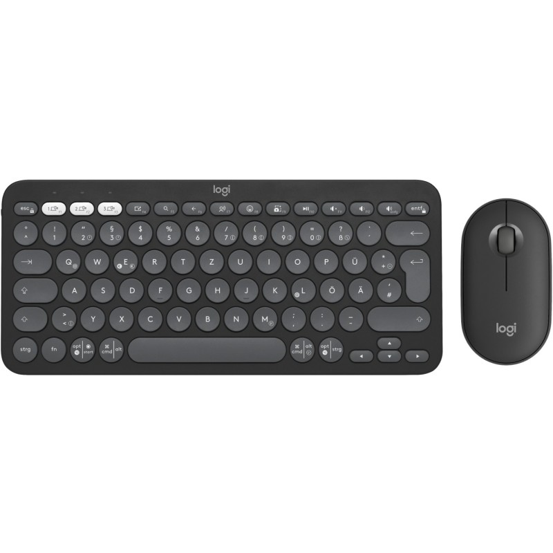 Buy Logitech Pebble 2 Combo - Pebble 2 - Graphite, Tri-Mode Wireless Keyboard in Cyprus, Nicosia, Limassol, Larnaka, Pafos