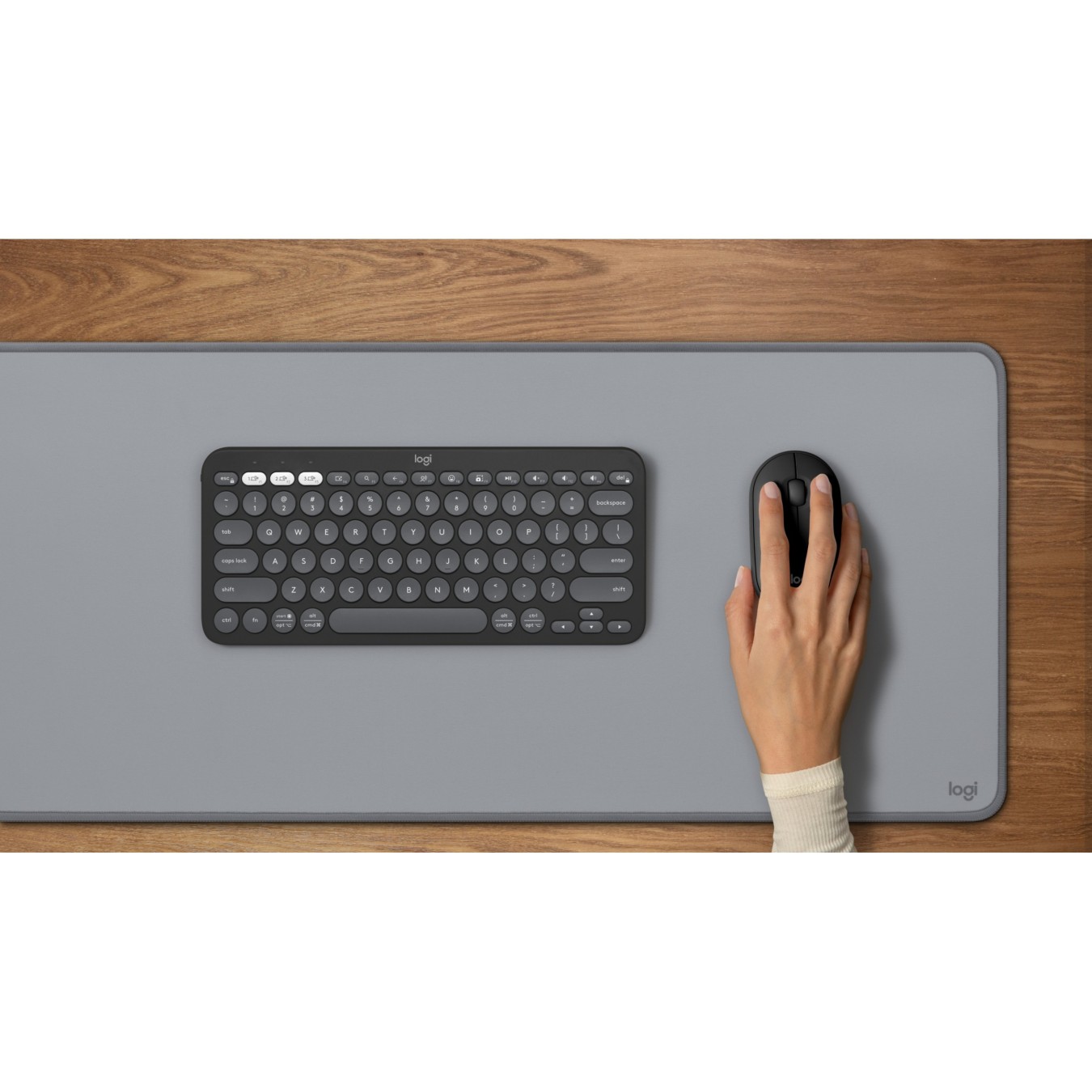 Logitech Pebble 2 Combo - Pebble 2 - Graphite, Tri-Mode Wireless Keyboard — Buy in Cyprus with Fast Delivery