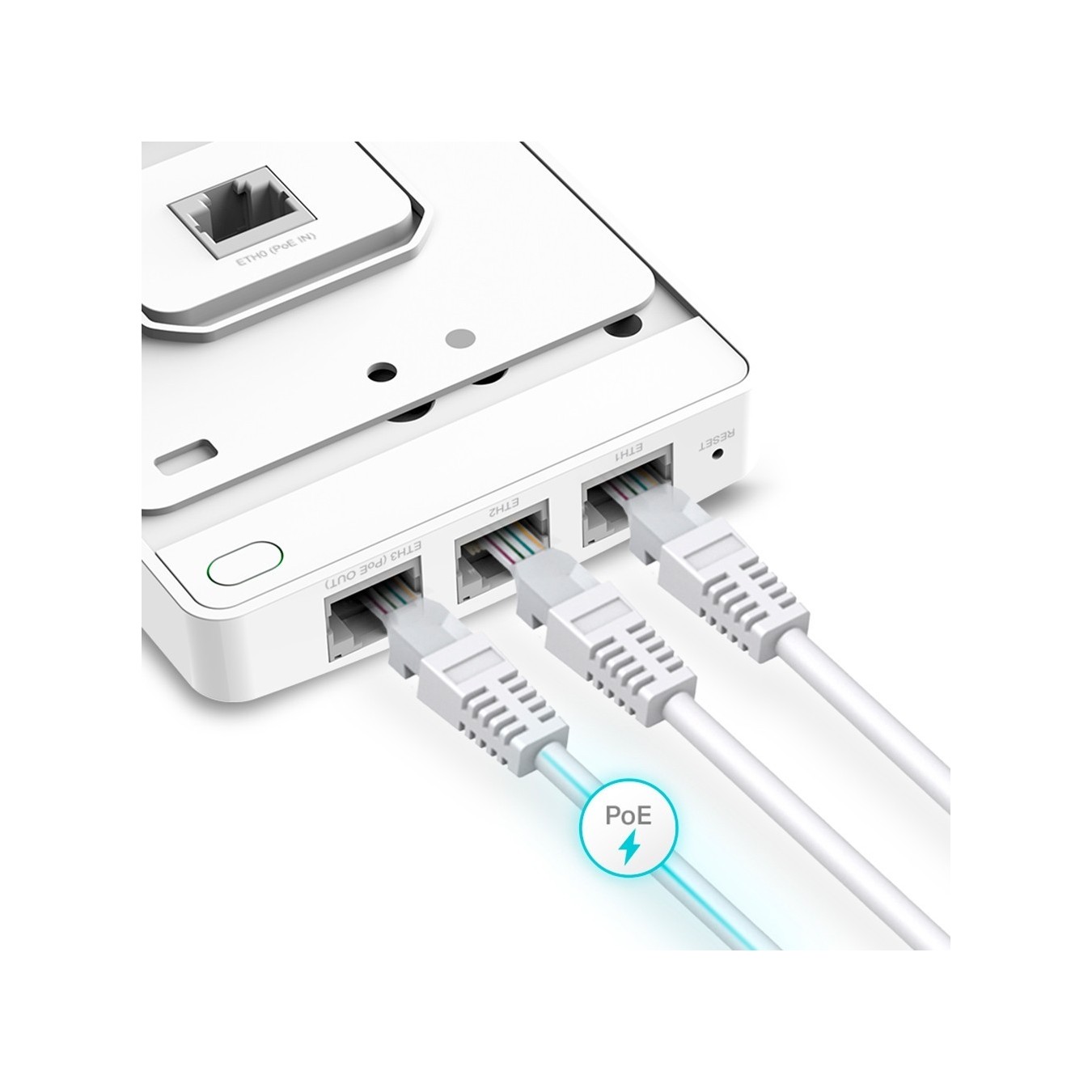 TP-LINK Omada EAP615-Wall AX1800 Wifi6 - EAP615-Wall - Wall-mount, WiFi 6, 2.5GbE, Cloud-managed
