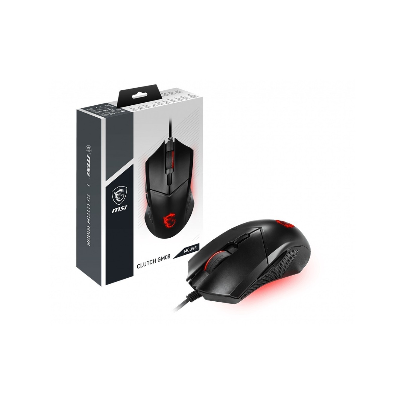 MSI Clutch GM08 - GM08 - Wired Gaming Mouse (Black) — Buy in Cyprus with Fast Delivery