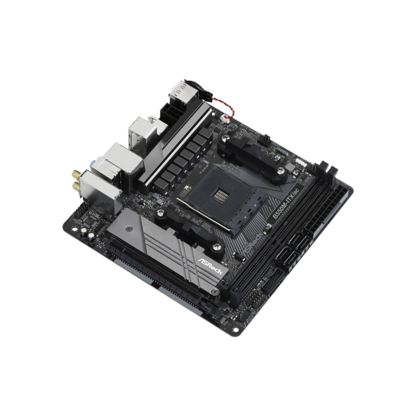 ASRock B550M-ITX AC - AM4 Mini-ITX Motherboard - B550, WiFi AC, Polychrome RGB, 64GB DDR4 Support