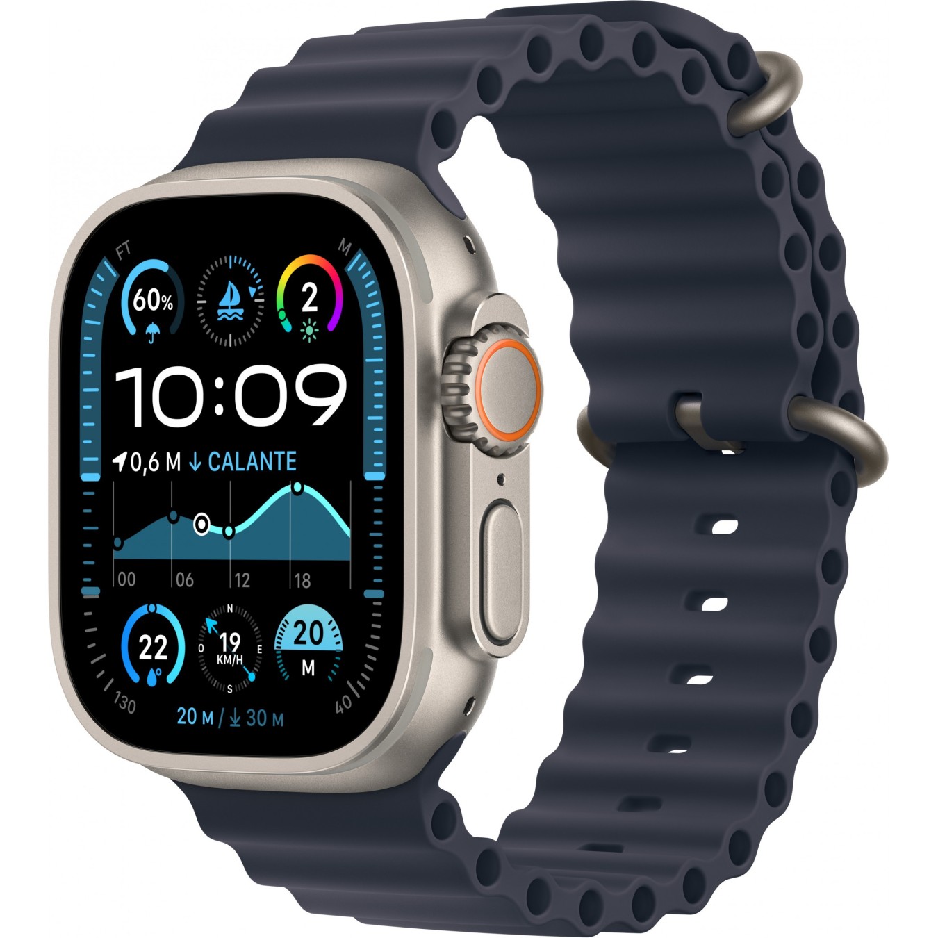 Apple Watch Ultra 2 - 49mm Titanium Case, Navy Ocean Band, GPS + Cellular — Buy in Cyprus with Fast Delivery