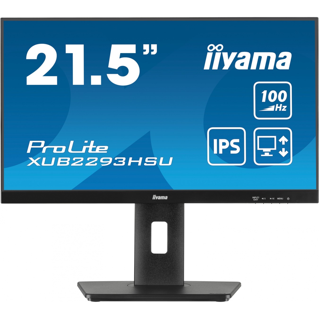 IIYAMA 54.5cm (21.5') XUB2293HSU-B7 - 16:9 HDMI+DP+2xUSB — Buy in Cyprus with Fast Delivery