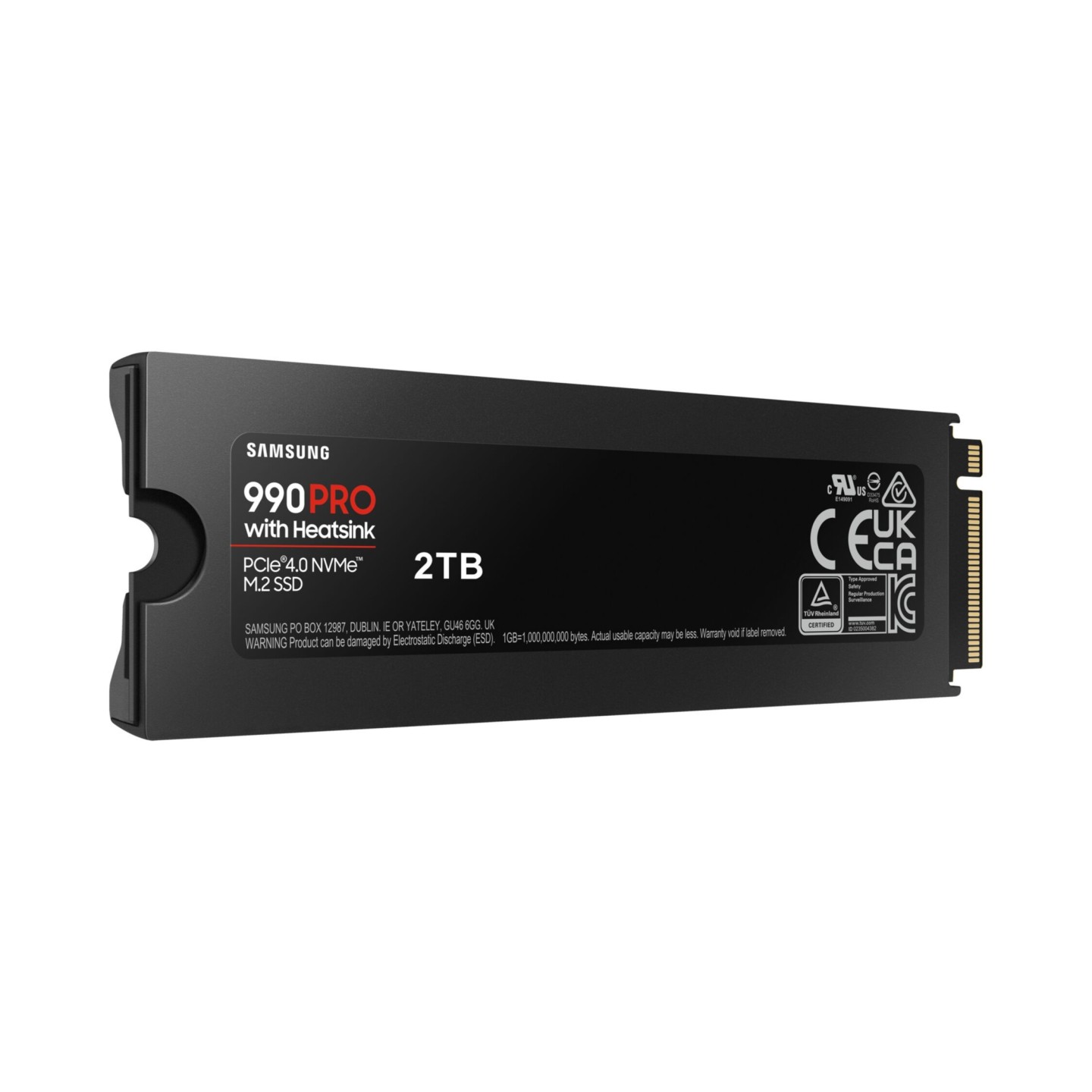 Samsung 990 Pro 2TB M.2 NVMe SSD - MZ-V9P2T0CW - PCIe 4.0 x4 Heatsink 7450/6900 MB/s (Boxed)
