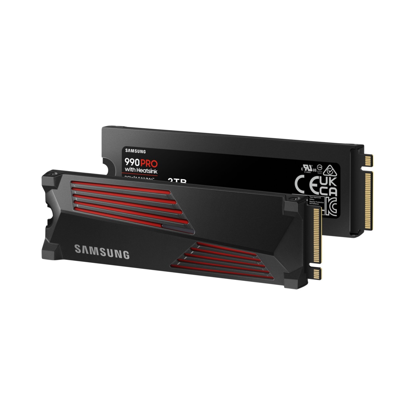 Samsung 990 Pro 2TB M.2 NVMe SSD - MZ-V9P2T0CW - PCIe 4.0 x4 Heatsink 7450/6900 MB/s (Boxed)
