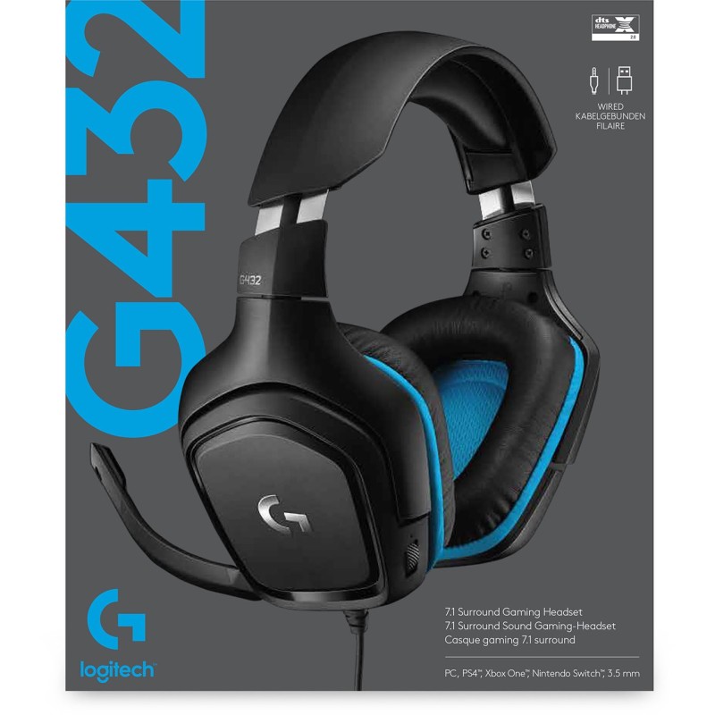 Buy Logitech G432 Gaming Headset - G432 - Over-ear, wired (USB-A, 3.5mm) in Cyprus, Nicosia, Limassol, Larnaka, Pafos