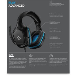 Buy Logitech G432 Gaming Headset - G432 - Over-ear, wired (USB-A, 3.5mm) in Cyprus, Nicosia, Limassol, Larnaka, Pafos