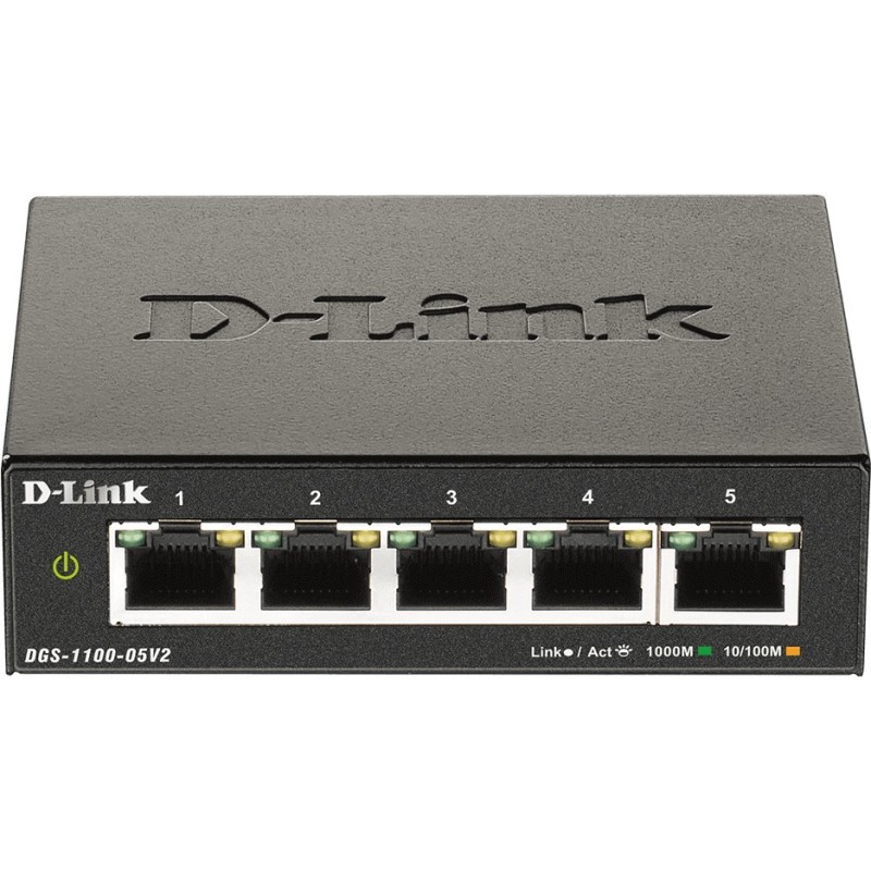 Buy 5P D-Link DGS-1100-05V2 M - DGS-1100-05V2 M - 5-Port Gigabit Smart Switch, F... in Cyprus, Nicosia, Limassol, Larnaka, Pafos