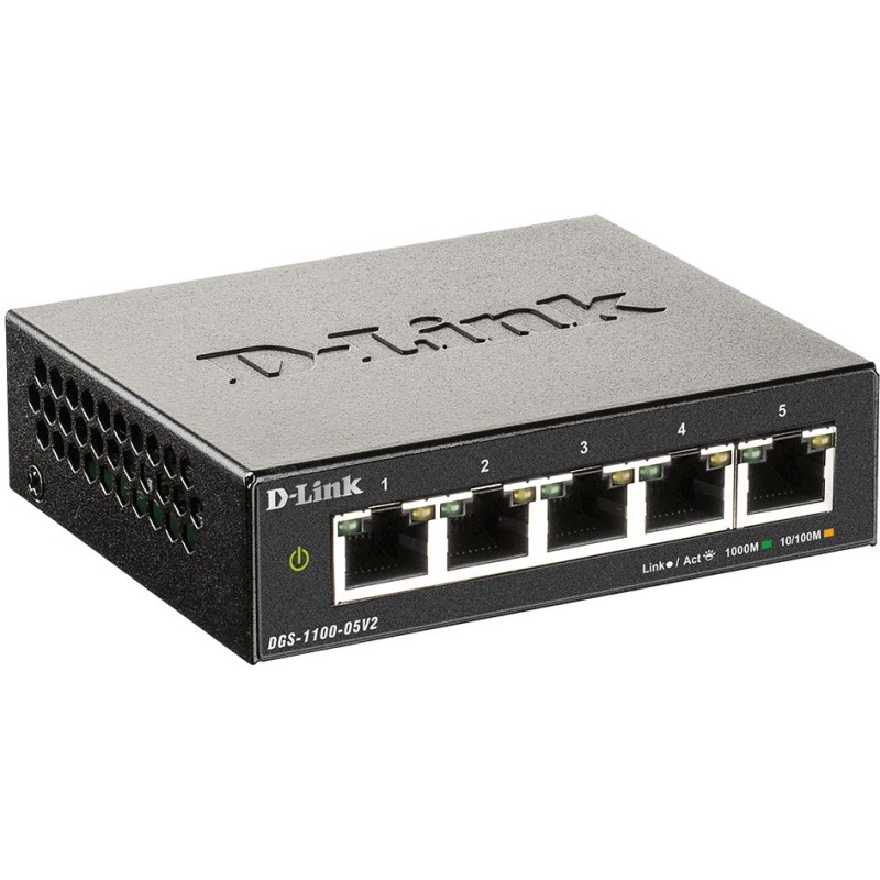 Buy 5P D-Link DGS-1100-05V2 M - DGS-1100-05V2 M - 5-Port Gigabit Smart Switch, F... in Cyprus, Nicosia, Limassol, Larnaka, Pafos