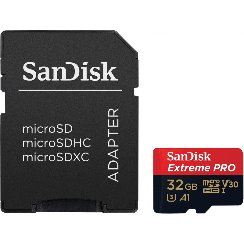 Buy SanDisk Extreme Pro MicroSDHC 32GB with Adapter - Up to 100 MB/s in Cyprus, Nicosia, Limassol, Larnaka, Pafos