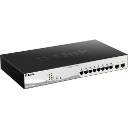 Buy Smart PoE Switch - DGS-1210-10MP - 8P+2P, 2xSFP, 130W, Rack-mount, Gigabit in Cyprus, Nicosia, Limassol, Larnaka, Pafos