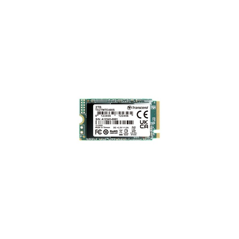 Buy TRANSCEND 2TB M.2 2242 PCIe Gen3x4 NVMe 3D TLC DRAM-less in Cyprus, Nicosia, Limassol, Larnaka, Pafos