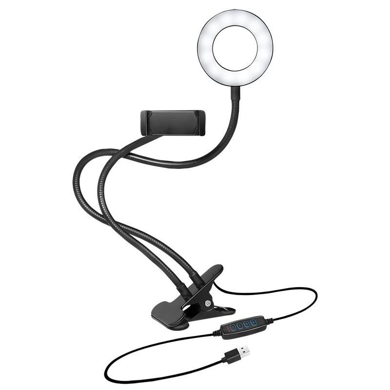 Logilink Smartphone Ring Light Clamp Mount - Diameter 8.5 cm — Buy in Cyprus with Fast Delivery