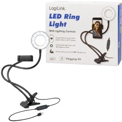 Logilink Smartphone Ring Light Clamp Mount - Diameter 8.5 cm — Buy in Cyprus with Fast Delivery