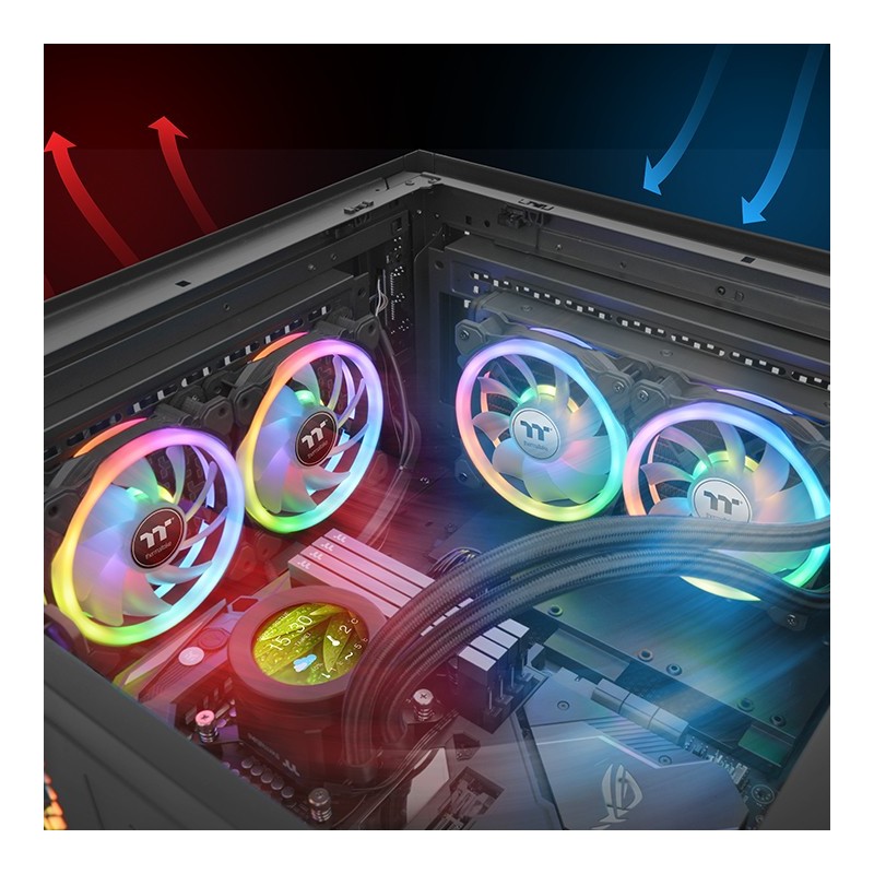 Buy Thermaltake SWAFAN 14 RGB Radi. Fan Black - TT Premium Edition 3 Pack in Cyprus, Nicosia, Limassol, Larnaka, Pafos