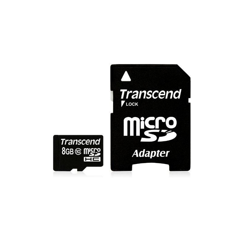 Buy Transcend Premium microSDHC Card 8GB - microSDHC (8GB, 10 MB/s, with Adapter) in Cyprus, Nicosia, Limassol, Larnaka, Pafos