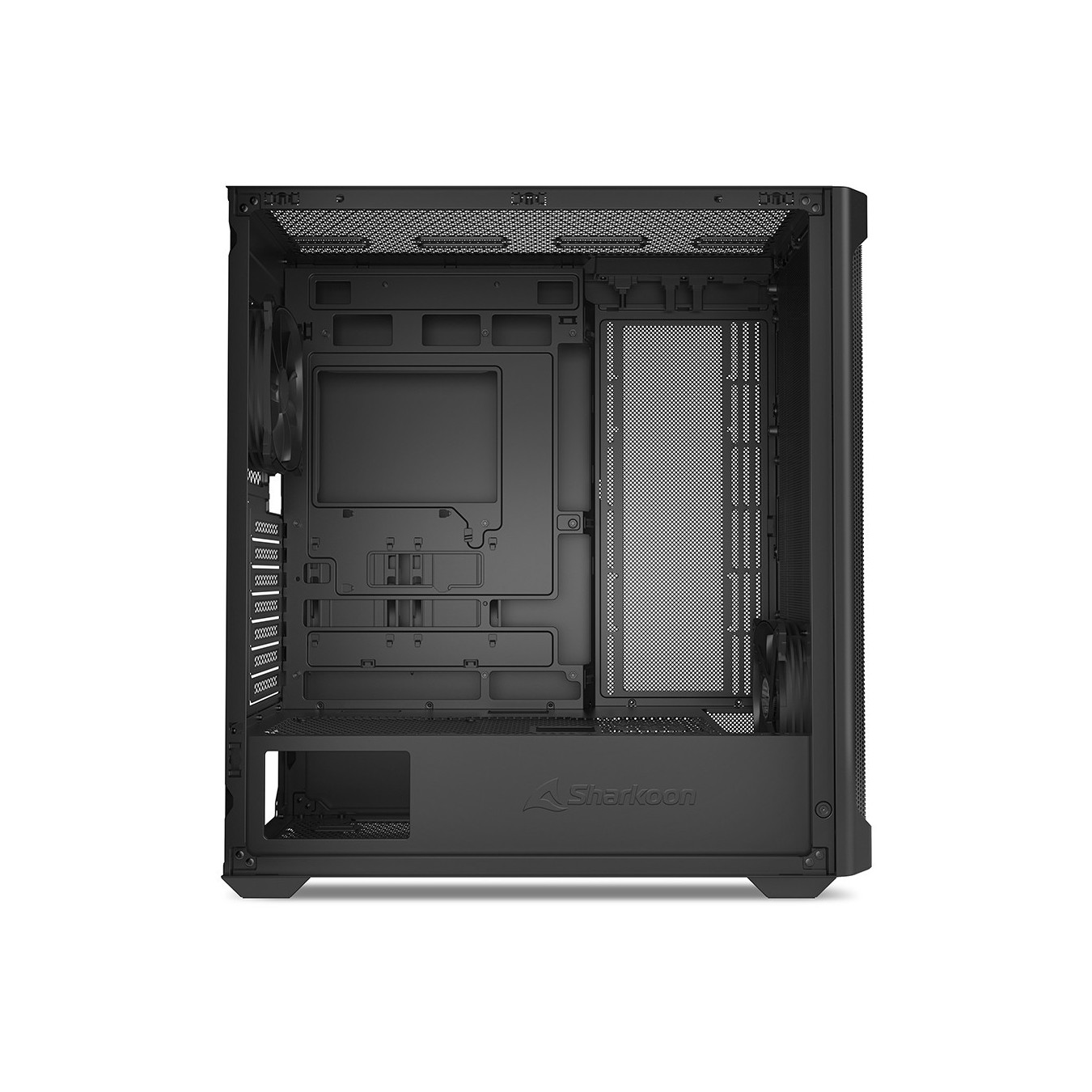 Sharkoon AK4 RGB ATX 1xMetall Black - AK4 RGB - Black metal ATX mid-tower with RGB lighting — Buy in Cyprus with Fast Delivery