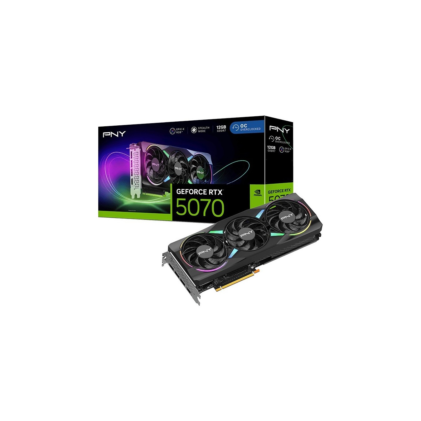 PNY GeForce RTX 5070 OC ARGB – 12GB GDDR7 Graphics Card | Armenius Store