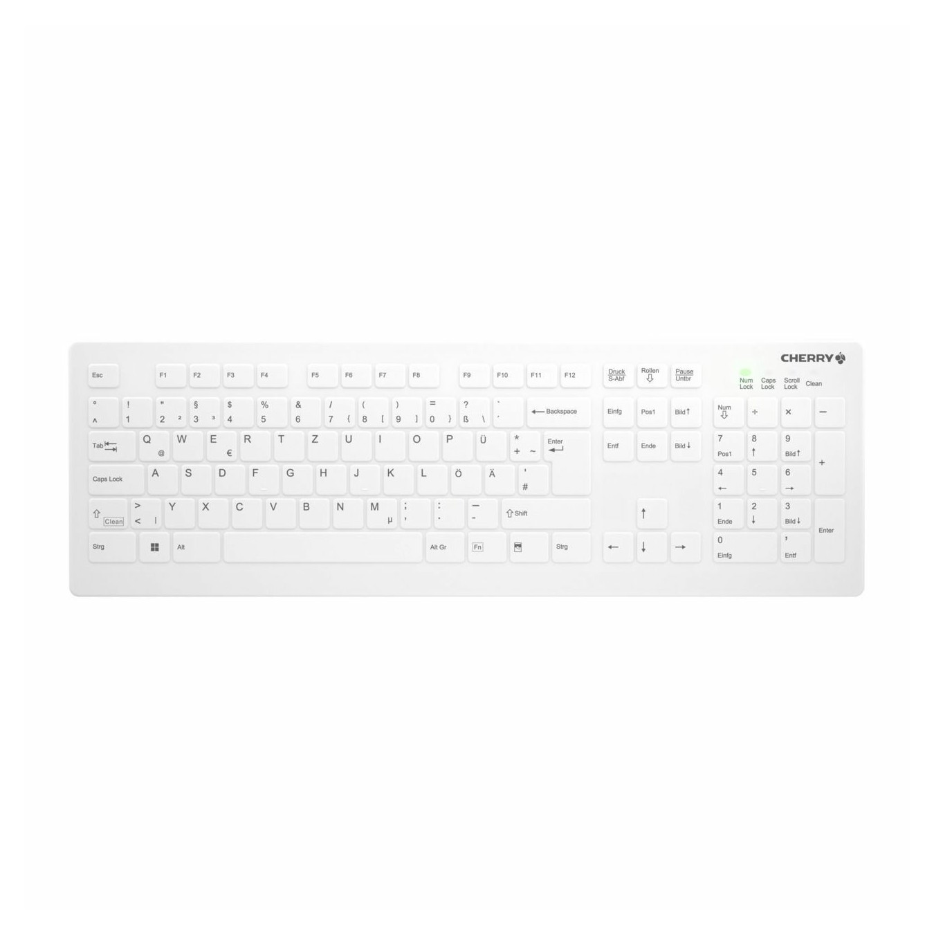 Cherry Keyboard - AK-C8112 - Medical, wireless, sealed, white, IP68 — Buy in Cyprus with Fast Delivery