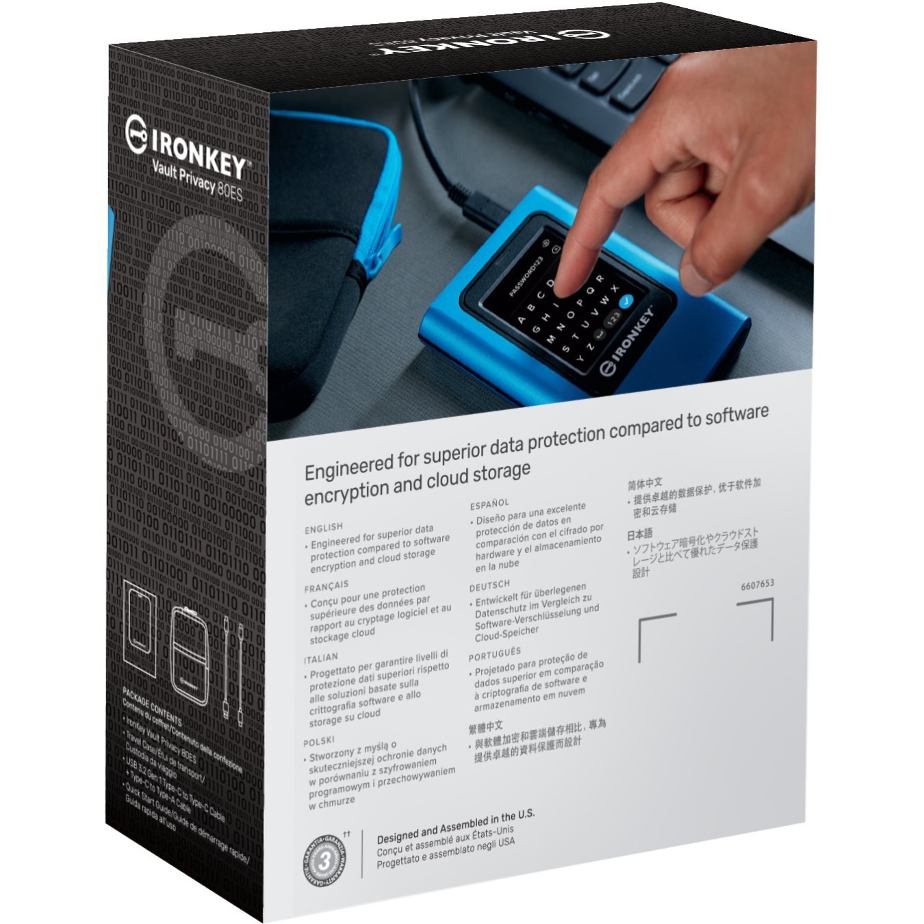 960GB Kingston IronKey Vault Privacy 80 USB 3.2 Gen1 - IronKey Vault Privacy 80 - Encrypted portable USB storage