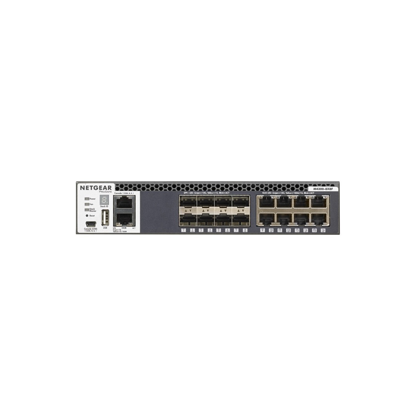 16P Netgear M4300-8X8F M RM SFP+ - M4300-8X8F - 16-Port Rackmount 10G SFP+ — Buy in Cyprus with Fast Delivery