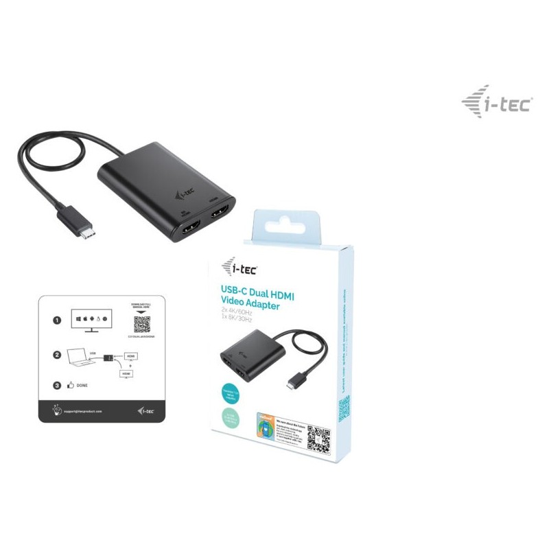 Buy I-TEC USB-C Dual 4K60 Dock - 2x Display Support in Cyprus, Nicosia, Limassol, Larnaka, Pafos