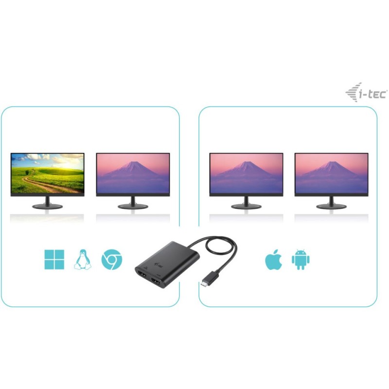 Buy I-TEC USB-C Dual 4K60 Dock - 2x Display Support in Cyprus, Nicosia, Limassol, Larnaka, Pafos