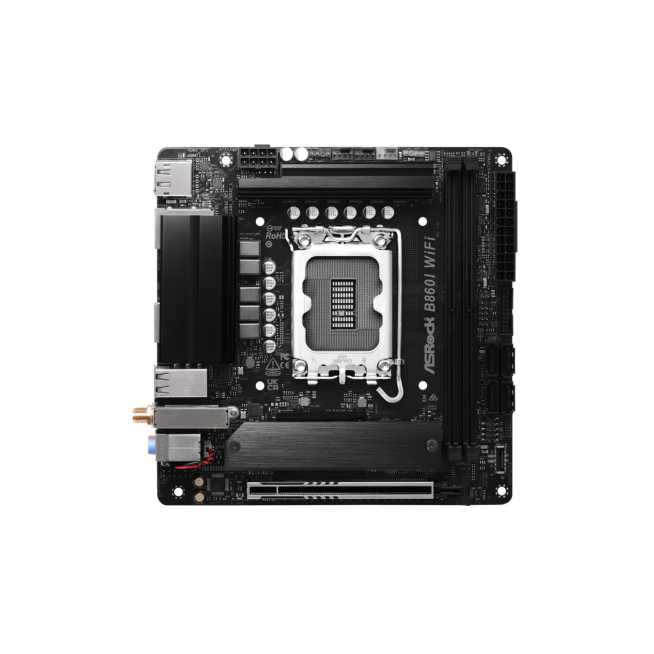 ASRock B860I WiFi - Mini-ITX Motherboard - 8+1+1 Power Phase, Dr.MOS SPS, Onboard WiFi — Buy in Cyprus with Fast Delivery