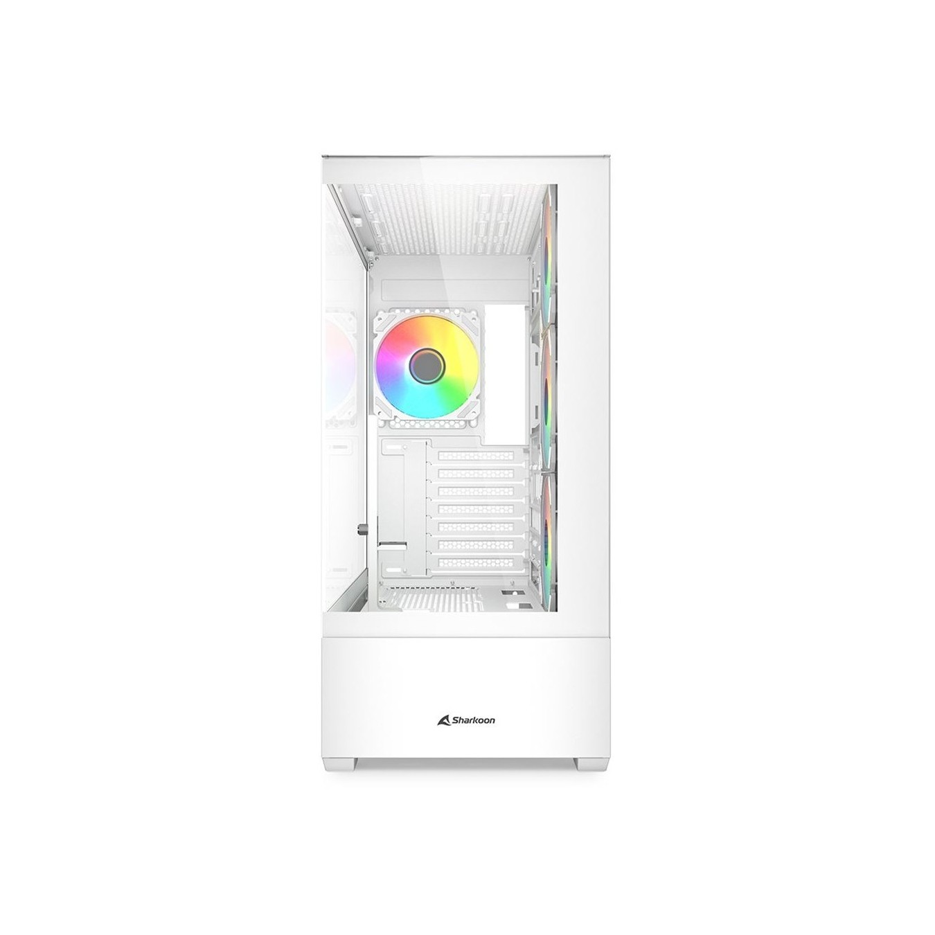 Sharkoon AK6 RGB ATX Mid Tower - AK6 RGB - White, Tempered Glass Side Panel — Buy in Cyprus with Fast Delivery