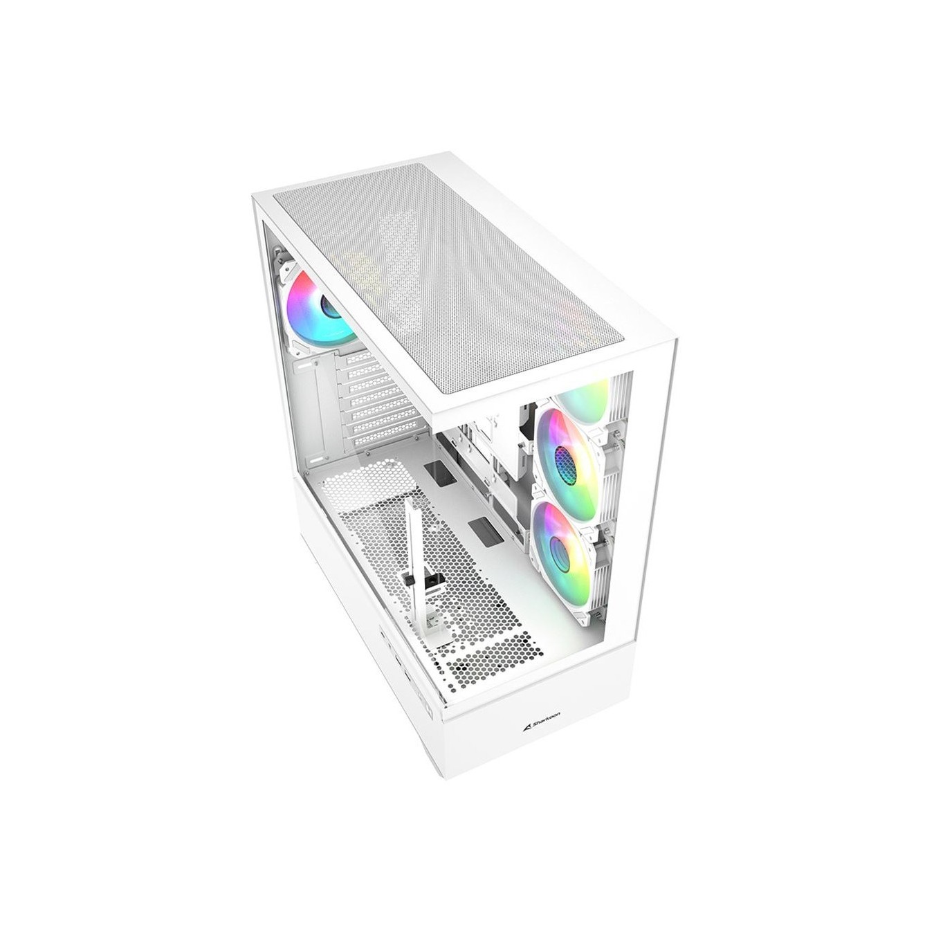 Sharkoon AK6 RGB ATX Mid Tower - AK6 RGB - White, Tempered Glass Side Panel — Buy in Cyprus with Fast Delivery