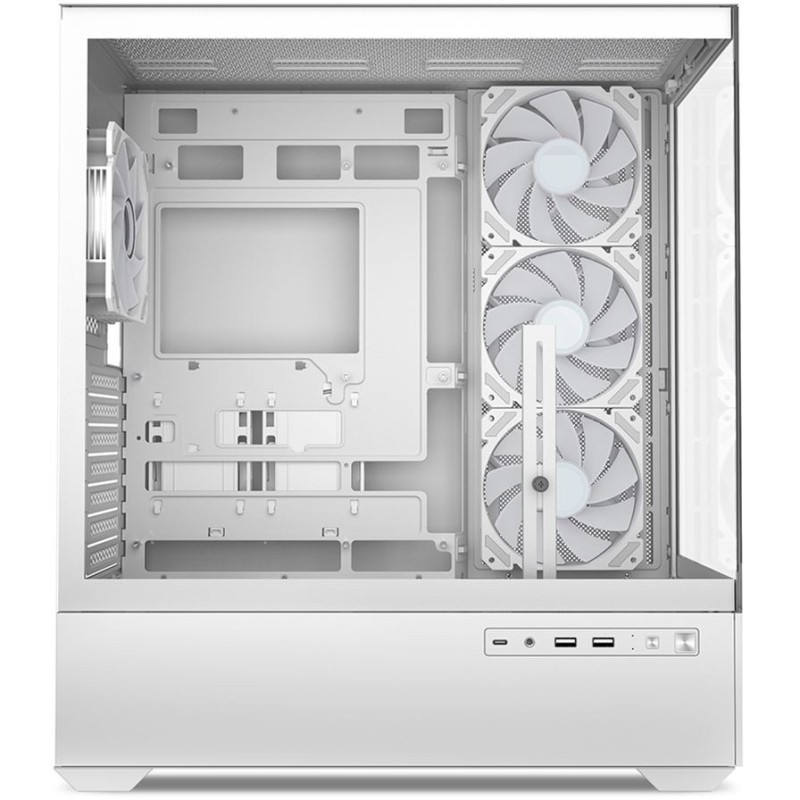 Buy Sharkoon AK6 RGB ATX Mid Tower - AK6 RGB - White, Tempered Glass Side Panel in Cyprus, Nicosia, Limassol, Larnaka, Pafos
