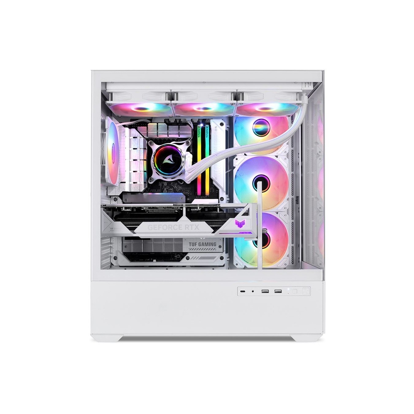 Sharkoon AK6 RGB ATX Mid Tower - AK6 RGB - White, Tempered Glass Side Panel — Buy in Cyprus with Fast Delivery