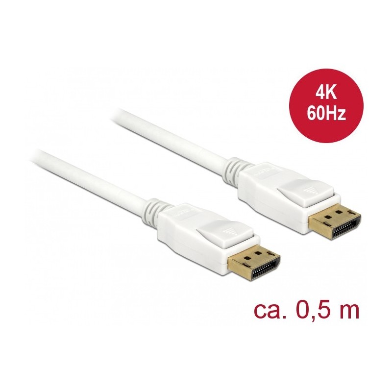 Buy DELOCK DisplayPort 1.2 Cable - DisplayPort Male to DisplayPort Male - 4K60Hz... in Cyprus, Nicosia, Limassol, Larnaka, Pafos