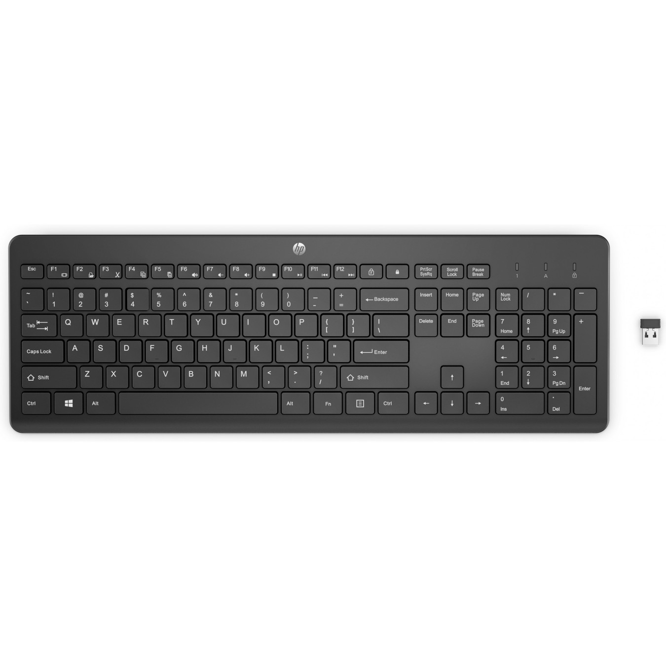 HP Keyboard 230 Wireless Keyboard USB-A Black - 230 - Black, 2.4 GHz wireless, USB-A — Buy in Cyprus with Fast Delivery