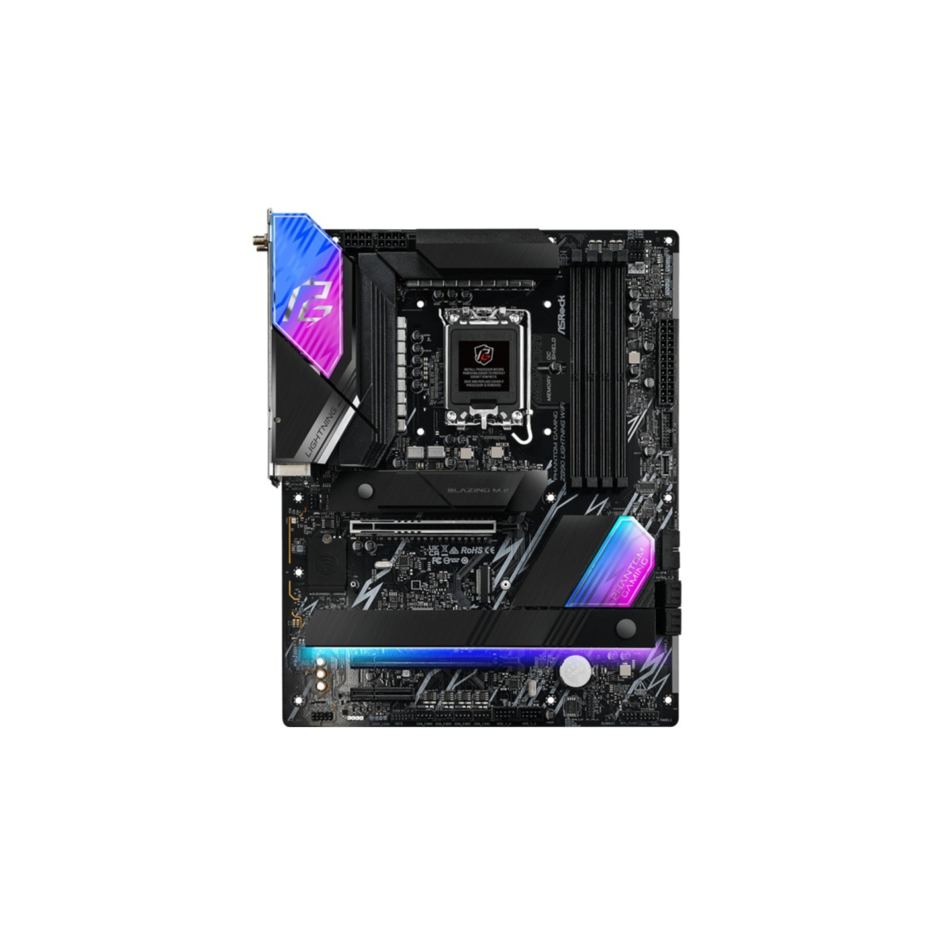 ASRock Z890 Lightning WiFi - LGA1851 ATX Motherboard - DDR5, 256GB Max, PCIe 5.0, Wi-Fi 7 — Buy in Cyprus with Fast Delivery