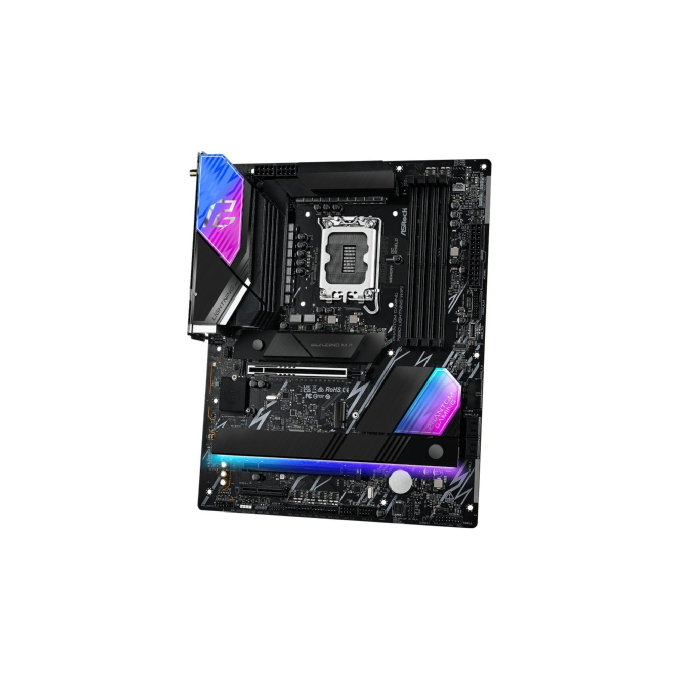ASRock Z890 Lightning WiFi - LGA1851 ATX Motherboard - DDR5, 256GB Max, PCIe 5.0, Wi-Fi 7 — Buy in Cyprus with Fast Delivery