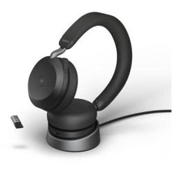 Jabra Evolve2 75 Stereo MS + Link380a Charging Station - Black (Boxed) — Buy in Cyprus with Fast Delivery