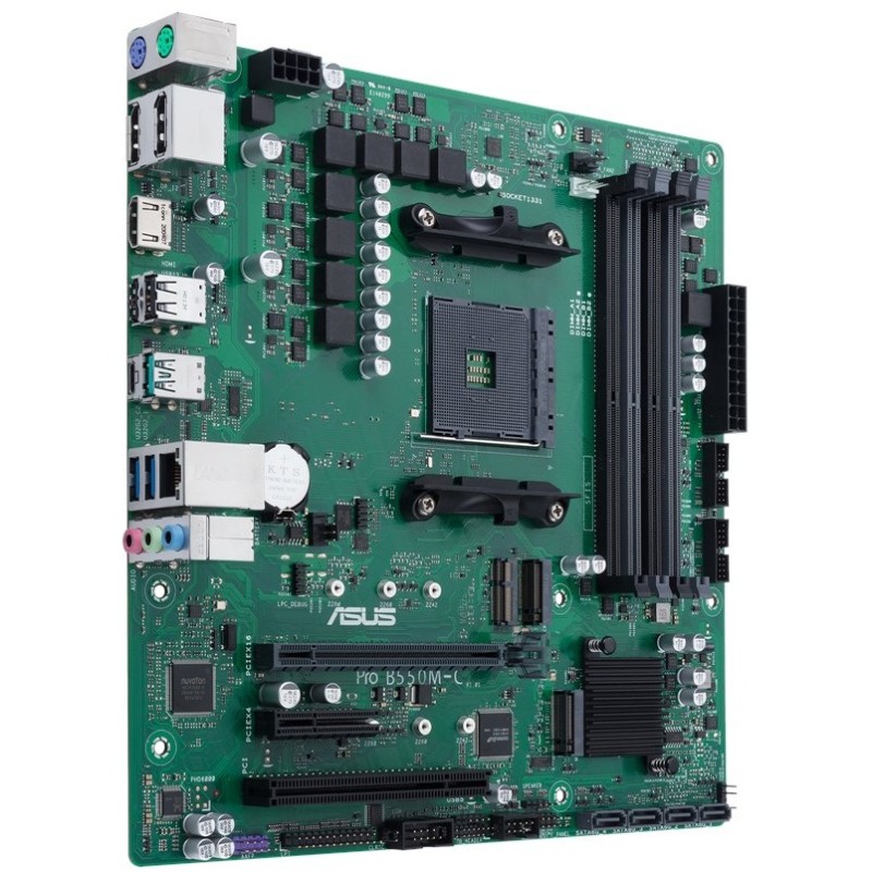 Buy AM4 ASUS Pro B550M-C CSM - B550M-C - Micro-ATX, DDR4, PCIe 4.0, 2x M.2 in Cyprus, Nicosia, Limassol, Larnaka, Pafos