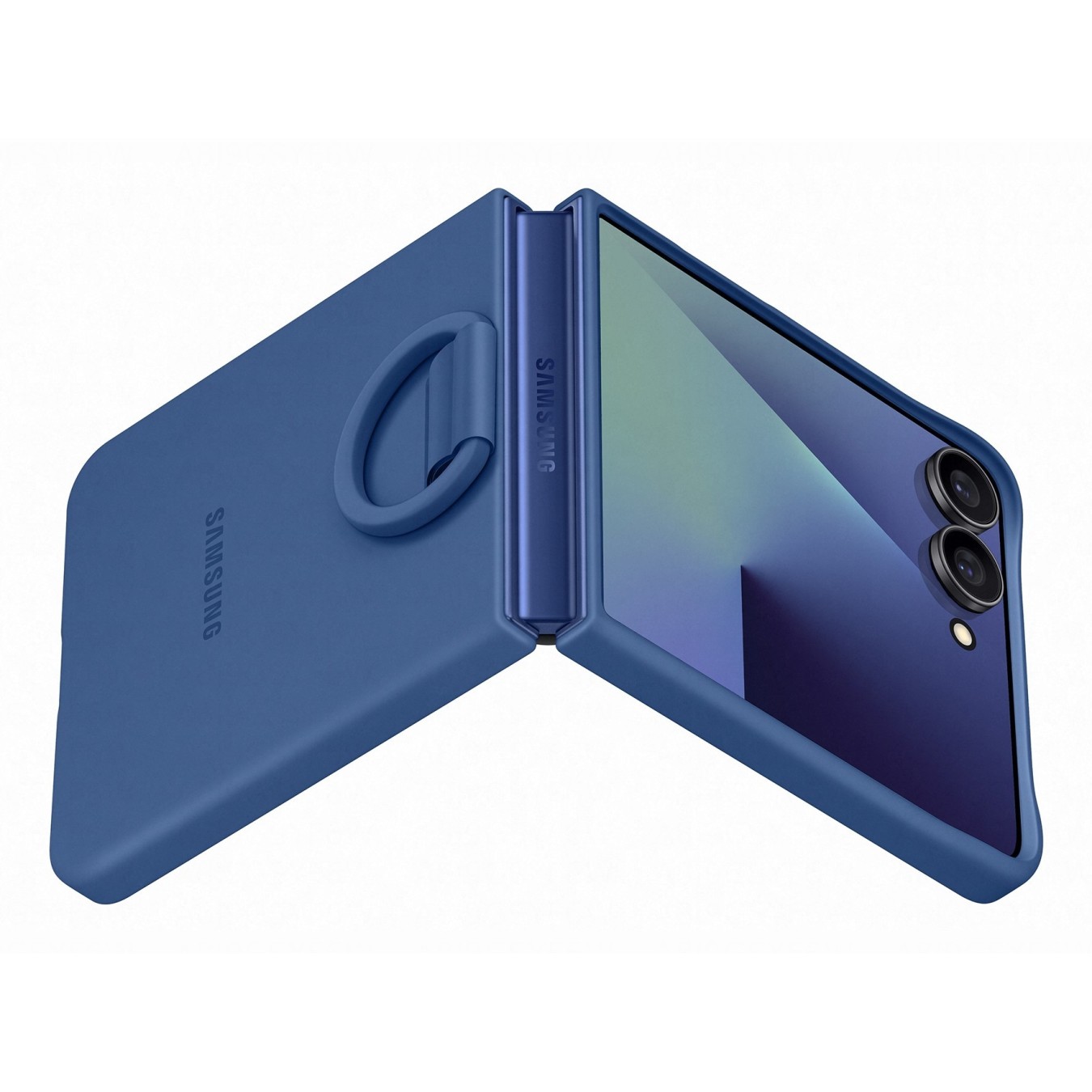 Samsung Ring Case - Galaxy Flip7 - Blue Silicone — Buy in Cyprus with Fast Delivery