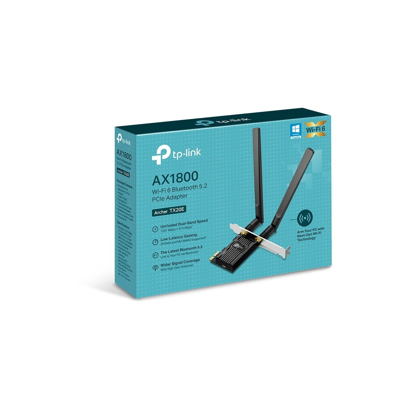 TP-Link Archer TX20E AX1800 Wi-Fi 6 PCIe Bluetooth Adapter - TX20E - PCIe Wireless Card — Buy in Cyprus with Fast Delivery