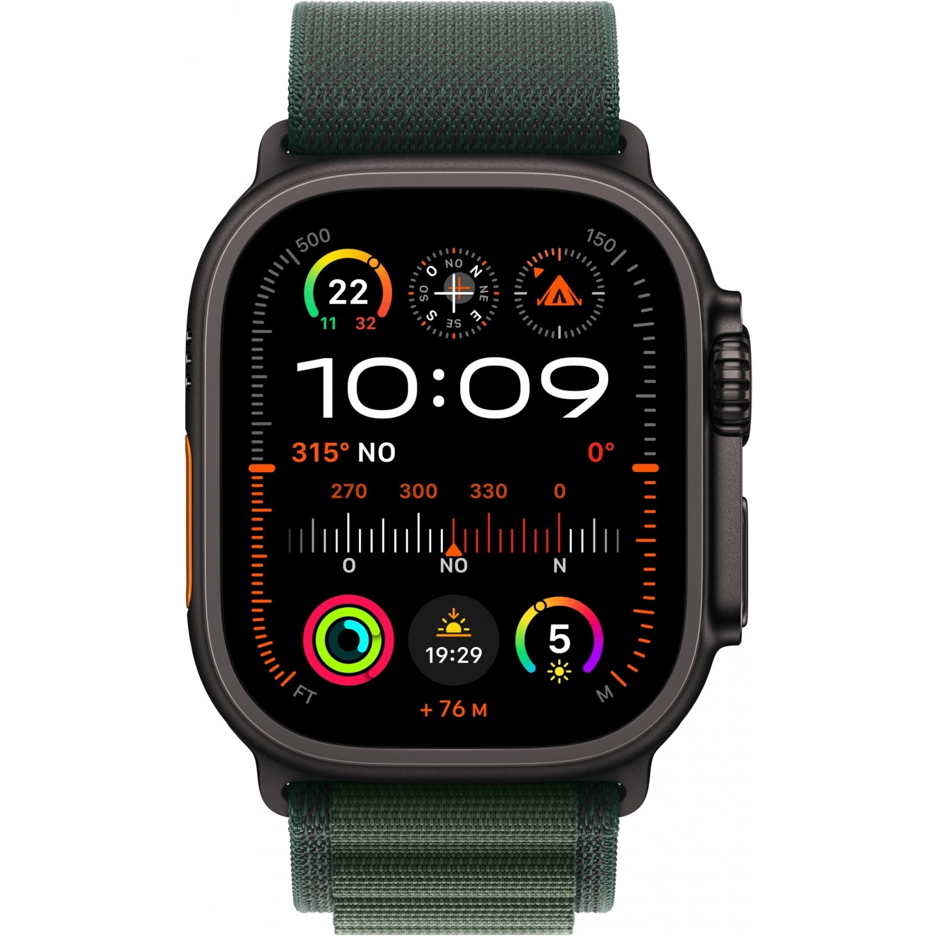 Apple Watch Ultra 2 - (49mm, Black Titanium Case, Dark Green Alpine Loop, Large) — Buy in Cyprus with Fast Delivery