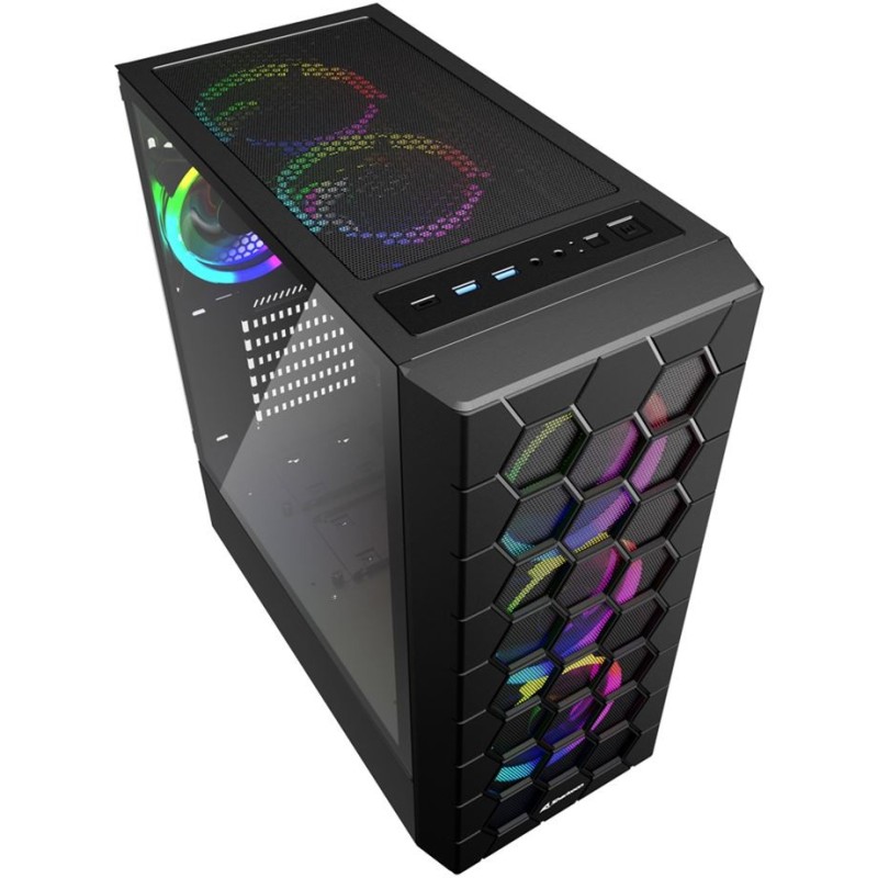 Buy Midi Sharkoon HEX RGB Black - HEX RGB - Mid Tower RGB PC Case in Cyprus, Nicosia, Limassol, Larnaka, Pafos